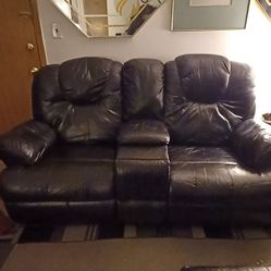 Three Piece Sectional Sofas with Sleeper and Ottoman 