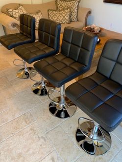 4 brand new black bar stools