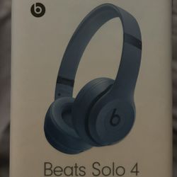 Beats Solo 4 - Wireless Bluetooth On-Ear Headphones, Apple & Android Compatible, Up to 50 Hours of Battery Life - Slate Blue