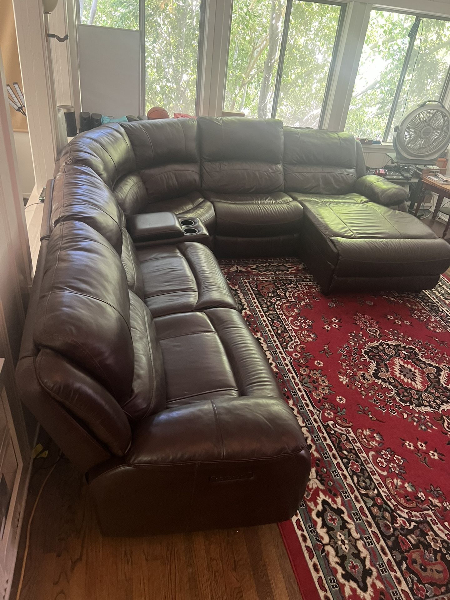 Leather sectional couch sofa 6 piece $400 obo