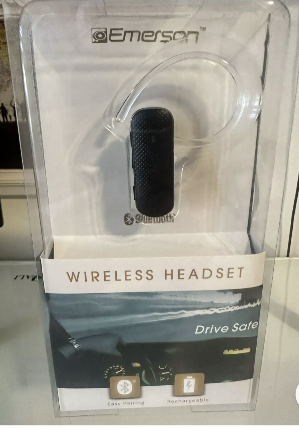 NEW WIRELESS HEADSET BLUETOOTH Emerson Wireless EM223 Handsfree. NIB