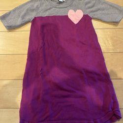 Old Navy Purple And Grey Knitted Dress Sweater Size 8 