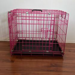 Pink Dog Crate