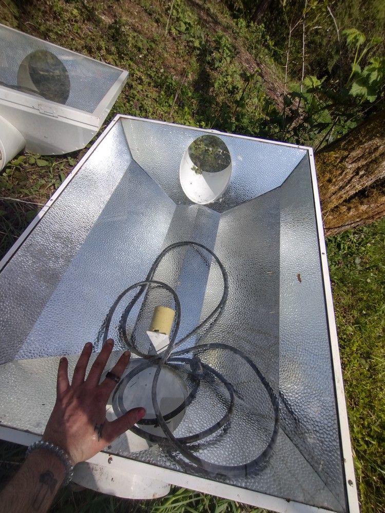 Lighting Hoods, For Hps. Bulbs, Or Mh. Bulbs Either, Though, No Bulbs Come With This!!!! Please Read On., 
