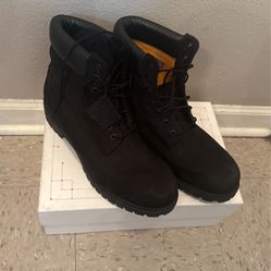 All Black Men Timberland Boots Size 13