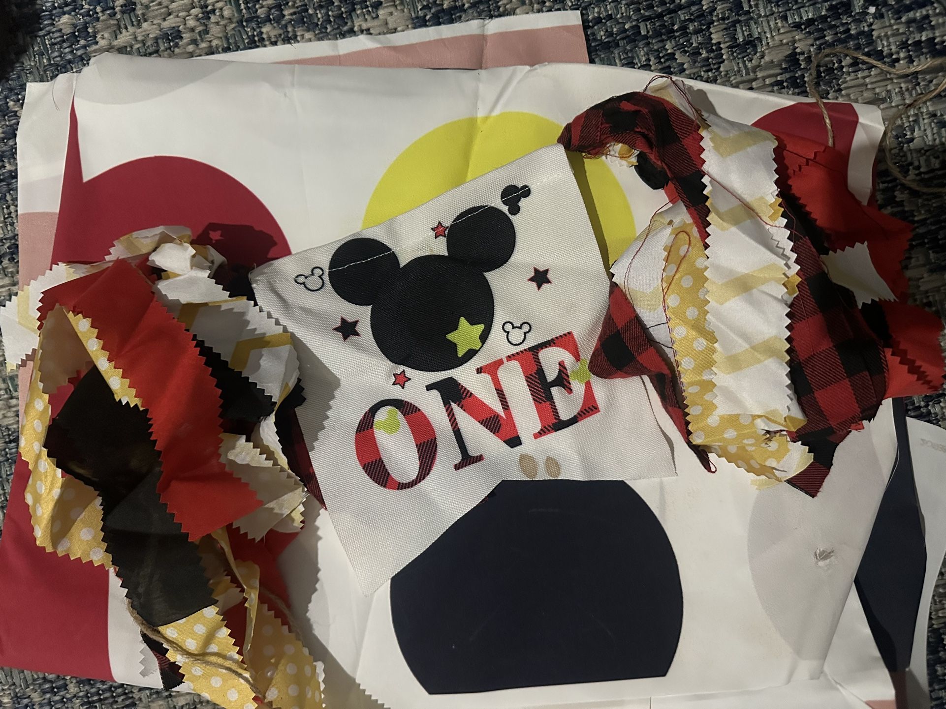 1st birthday Mickey Mouse Theme