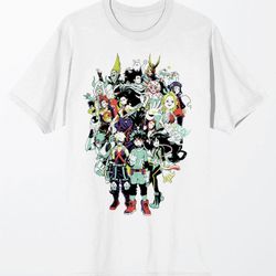 MY HERO ACADEMIA White Graphic Character Tee