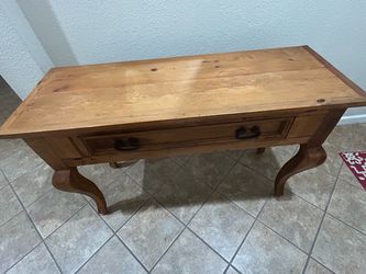 Rustic Solid Wood Console / Entryway Tabl