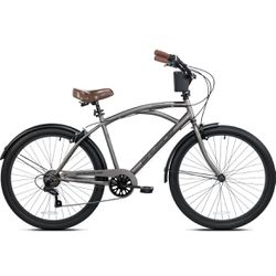 Kent 26 in. Bayside Adult Cruiser Bike (Gray)