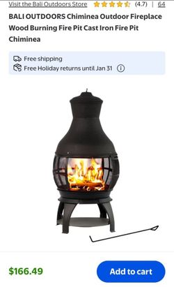 Fire pit wood burning outdoor fire pit perfect for patio furniture brand new in the box 🆕☑️