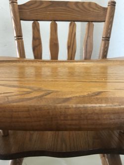 A mid century oak high chair from Rochelle Furniture for Sale in