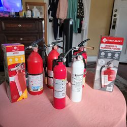 3 New First Alert & 4 Kidde Extinguishers  Heavy Duty Home/Commercial