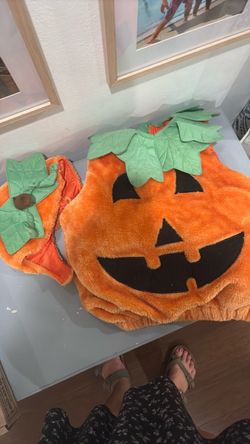 Pumpkin Halloween Costume Fits 2-6 year olds