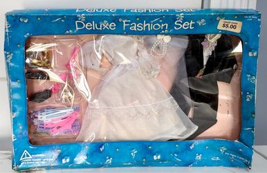 Barbie Doll-Deluxe Fashion Set Wedding Pack Bride Gown & Tuxedo NIB -Vintage 1996