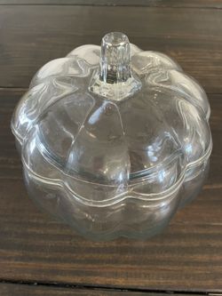 Vintage Pumpkin Crystal Jar