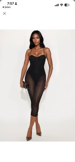 Lace capri jumpsuit! Size Large
