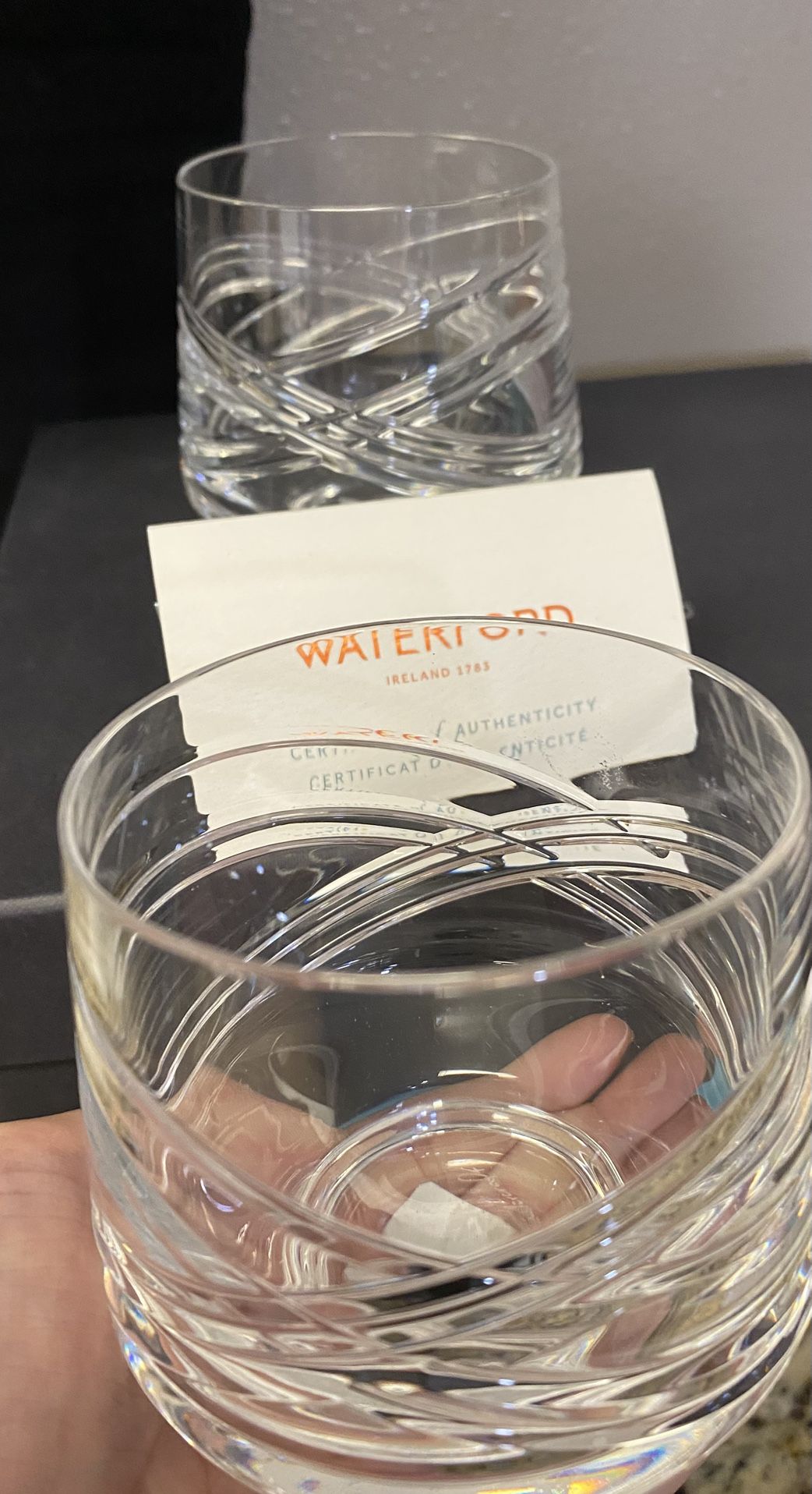 Waterford Handcrafted Whiskey Glasses