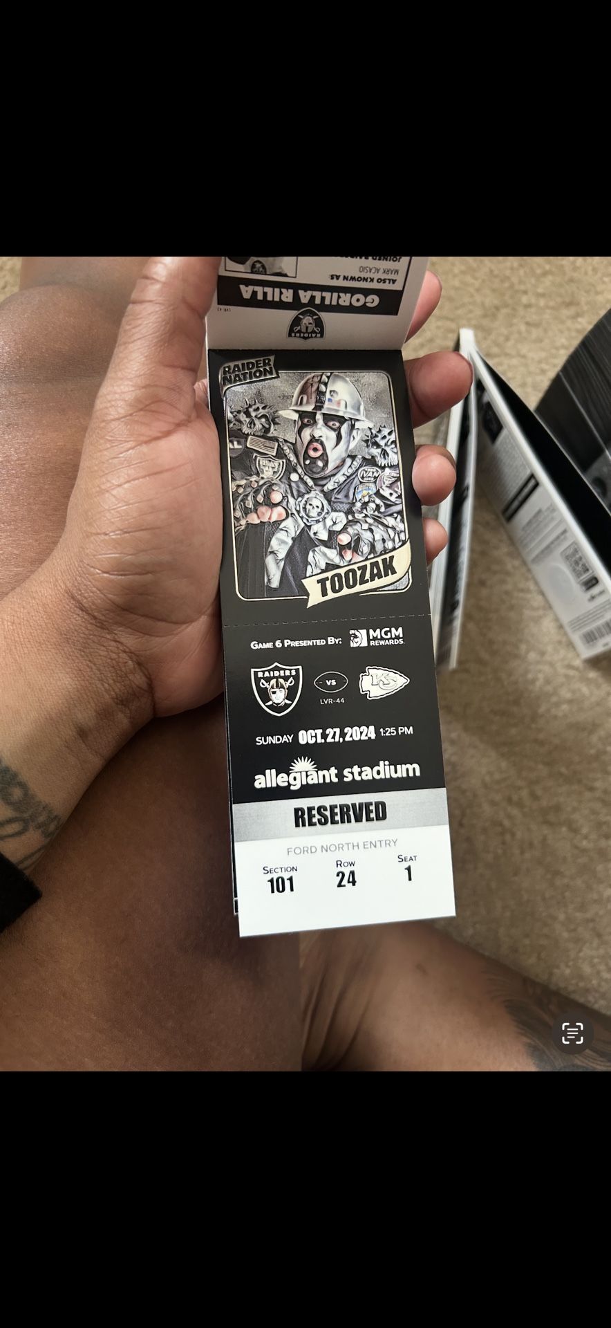 Chiefs Raiders Tickets