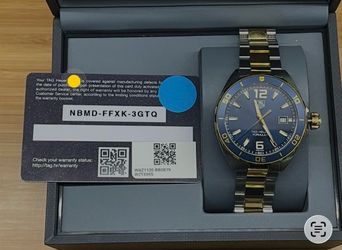 TAG  Heuer Formula 1 Two Tone Watch with Box and Warranty
