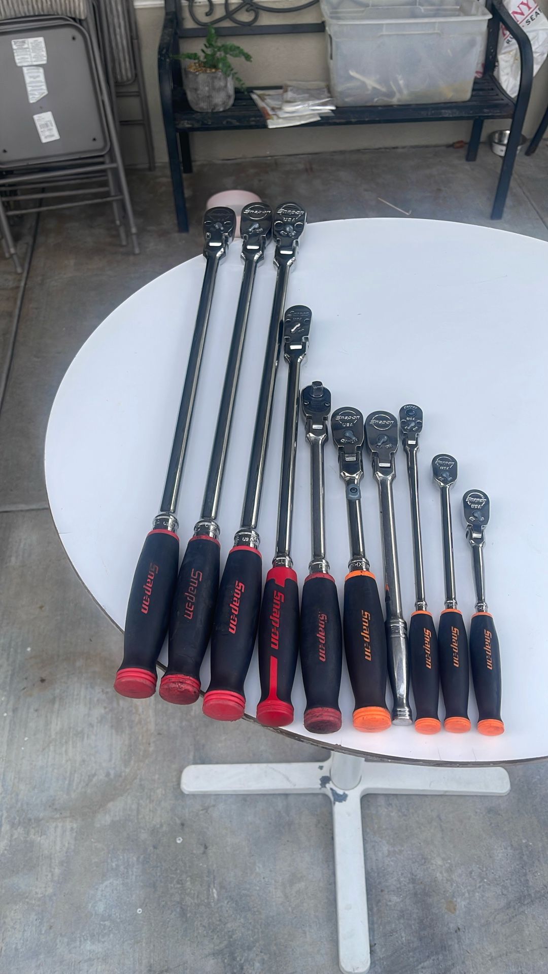 Snap On Ratcheting. 10 Pieces