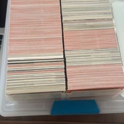 Baseball card and football card collection 