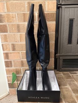Azalea Wang Over The Knee Boots Black 6 New In Box