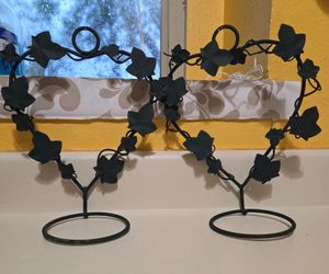 Metal Ivy Leaf Plant Holders
