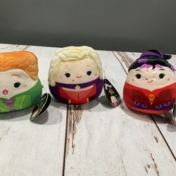NWT SQUISHMALLOWS 5” DISNEY HOCUS POCUS SANDERSON SISTERS TRIO 2022