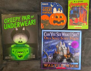 Set of 4 Halloween Type Kids Books
