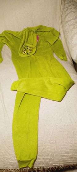 The Grinch Adult Union Suit One Piece Pajamas costum