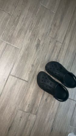 Black crocs, size 10
