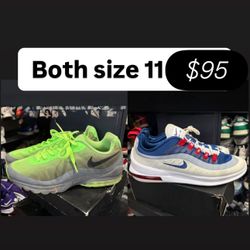 Nike Air Max Size 11 Both For $95
