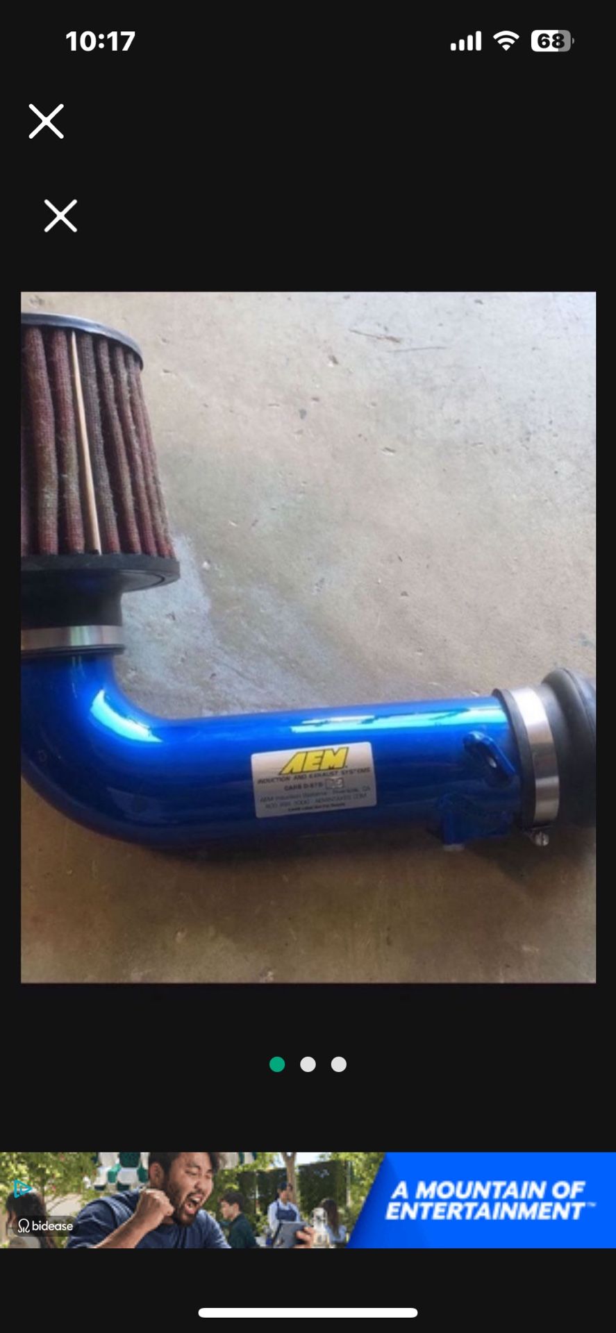 AEM 2002-2007 Wrx/Sti Short ram, cold intake Blue CARB compliant Smog legal will pass Smog Visual Inspection