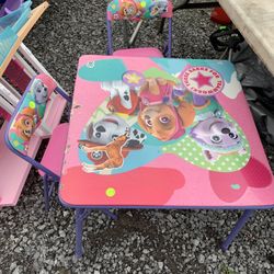 Paw Patrol Table And Chairs Set