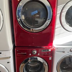 set washer and dryer gas use like new perfect working 
