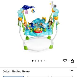 Bright Starts Disney Baby Finding Nemo Sea of Activities Baby Activity Center Jumper with Interactive Toys, Lights, Songs & Sounds, 6-12 Months (Blue)