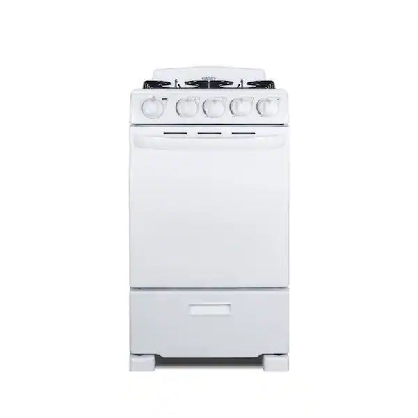 Brand New Summit Appliance 20 in. 2.3 cu. ft. Gas Range in White