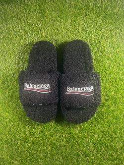 Balenciaga Fur Slides