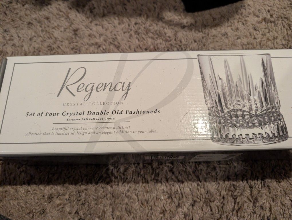 Regency Set Of 4 Crystal Glasses