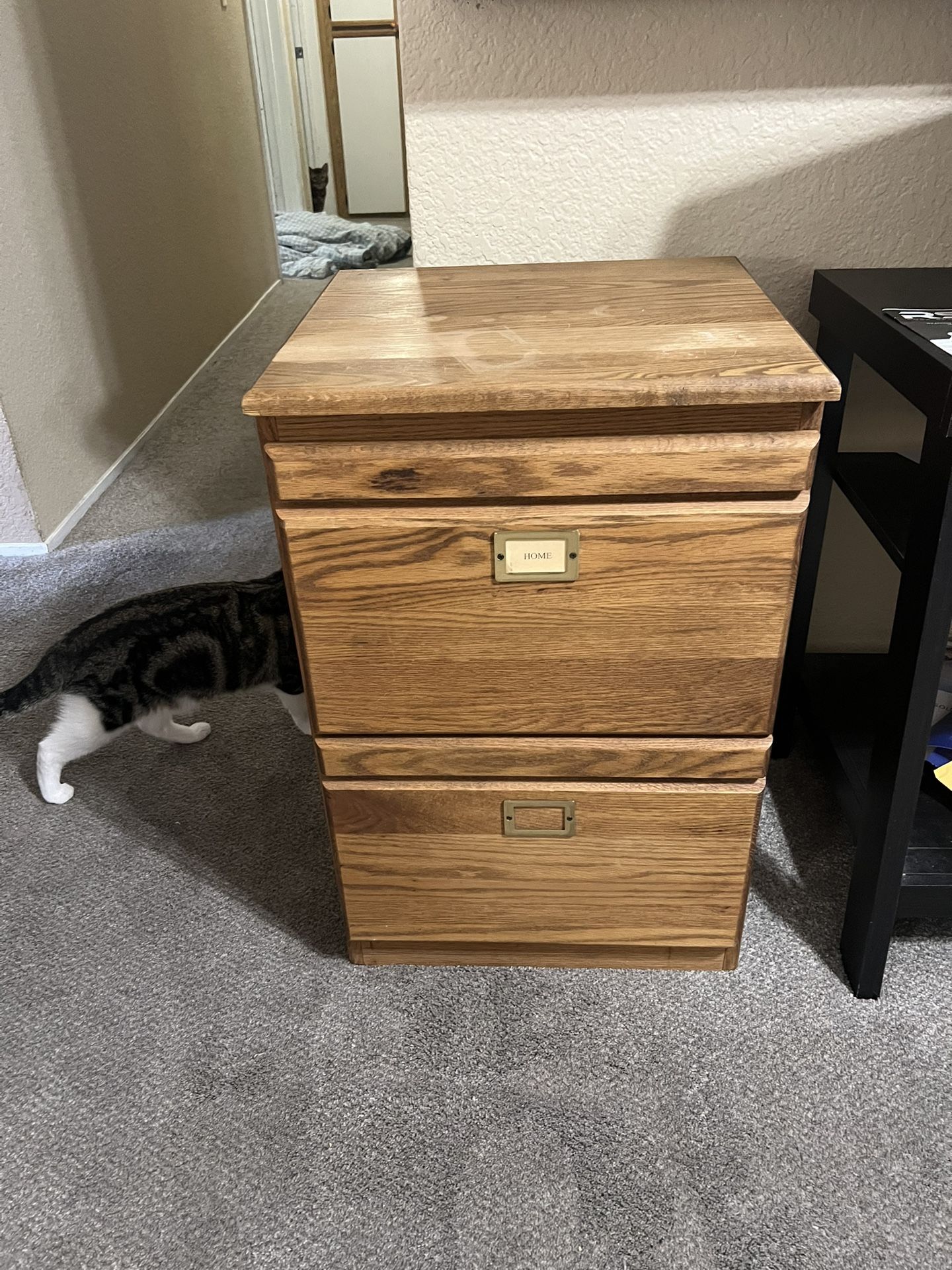 Solid oak filing Cabinet