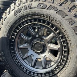 17” BLACK RHINO WHEEL PACKAGE FOR SALE!!! 5x5.0