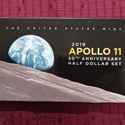 BELOW MARKET Apollo 11 BU (2) Coin Set
