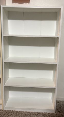 White bookshelf