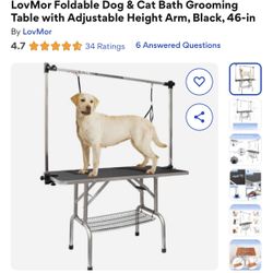 Foldable Dog & Cat Bath Grooming Table 