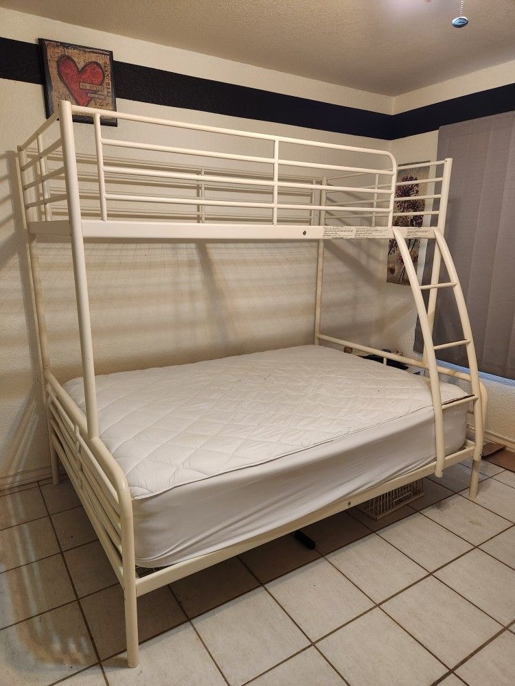 IKEA TROMSÖ White Metal Bunk Bed