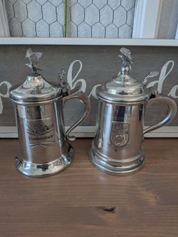 Budweiser and Michelob beer stein mugs