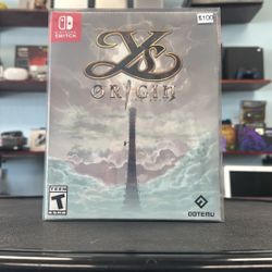 Ys Origin Limited Run For Nintendo Switch. Comes With Protective Box.
