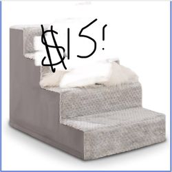 Dog Stairs For Small Dogs,17.5" H,4-Step Dog Steps For High Bed Couch And Sofa,Pet Stairs For Dogs And Cats Climbing With Non-Slip Bottom And Washable
