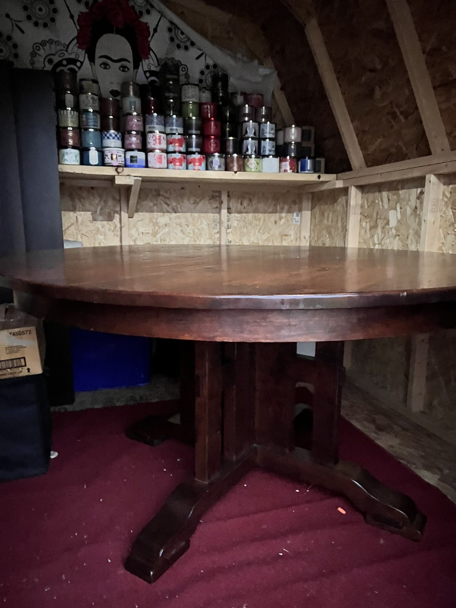 Solid Cherry Wood Dining Room Table