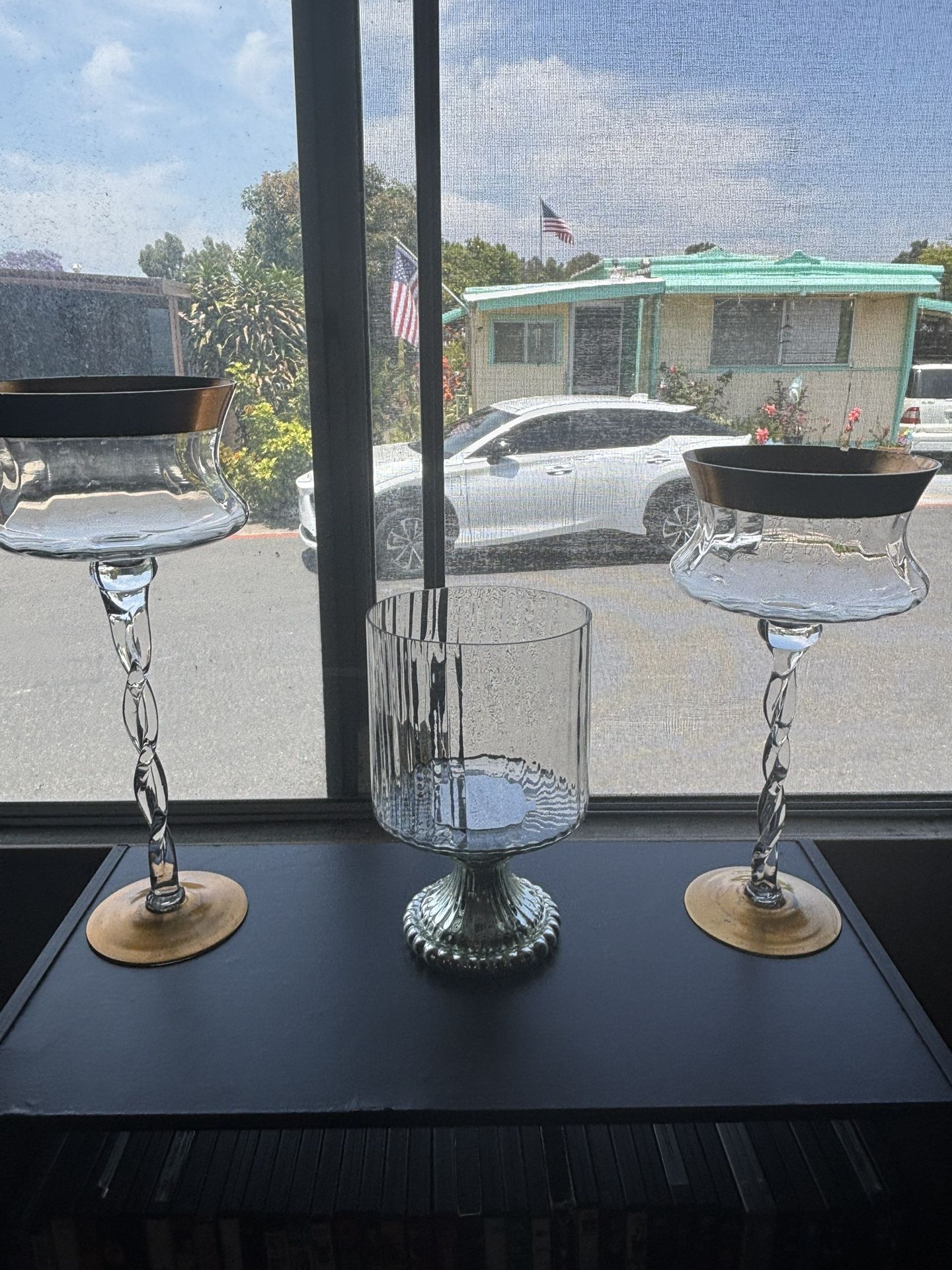 Beautiful candle holders are the fake lighting you can put inside